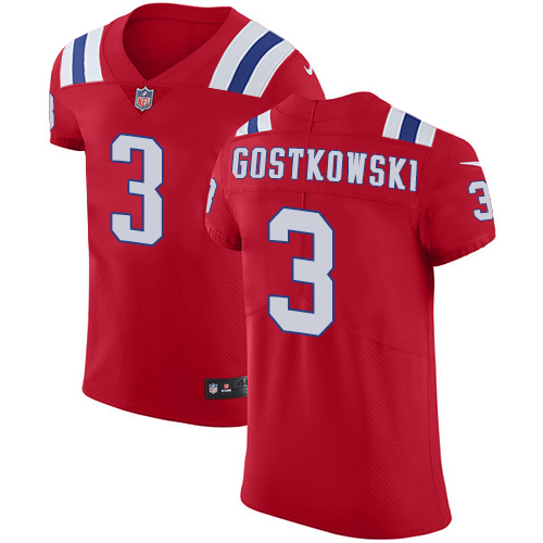 Nike Patriots #3 Stephen Gostkowski Red Alternate Men's Stitched NFL Vapor Untouchable Elite Jersey